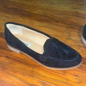 Black suede loafers Steve Madden